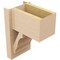 Ekena Millwork 8-in W x 12-in D x 16-in H Balboa Block Rough Cedar Woodgrain TimberThane Outlooker, Primed Tan OUTUR080X12X16BOA44RCPR - alternate 2